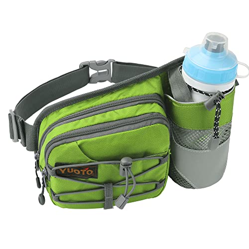 YUOTO Waist Pack with Water Bottle Holder for Running Walking Hiking, Fanny Pack Hydration Belt - Image 2