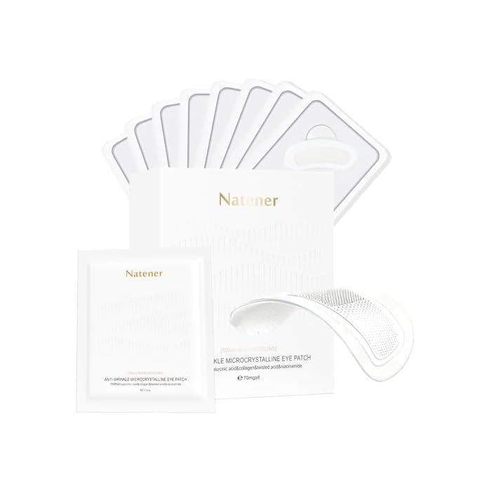 8 pairs PDRN Micro Eye Patches, Under Eye Patches for Puffy eyes, Dark Circles & Wrinkle | Hyaluronic Acid, Kojic Acid, Collagen, Peptides, Vitamin C, Niacinamide - Korean Popular Eye Care