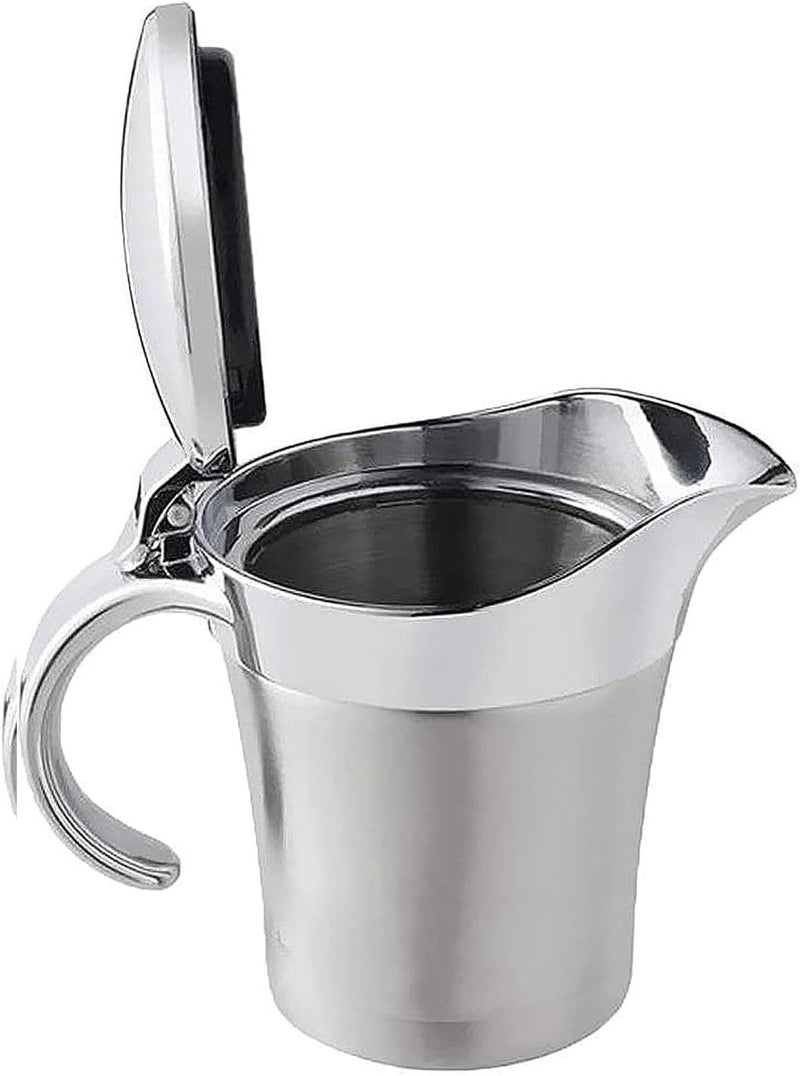 URONN Double Insulated Gravy Boat – Stainless Steel Sauce Jug with Hinged Lid - Image 1