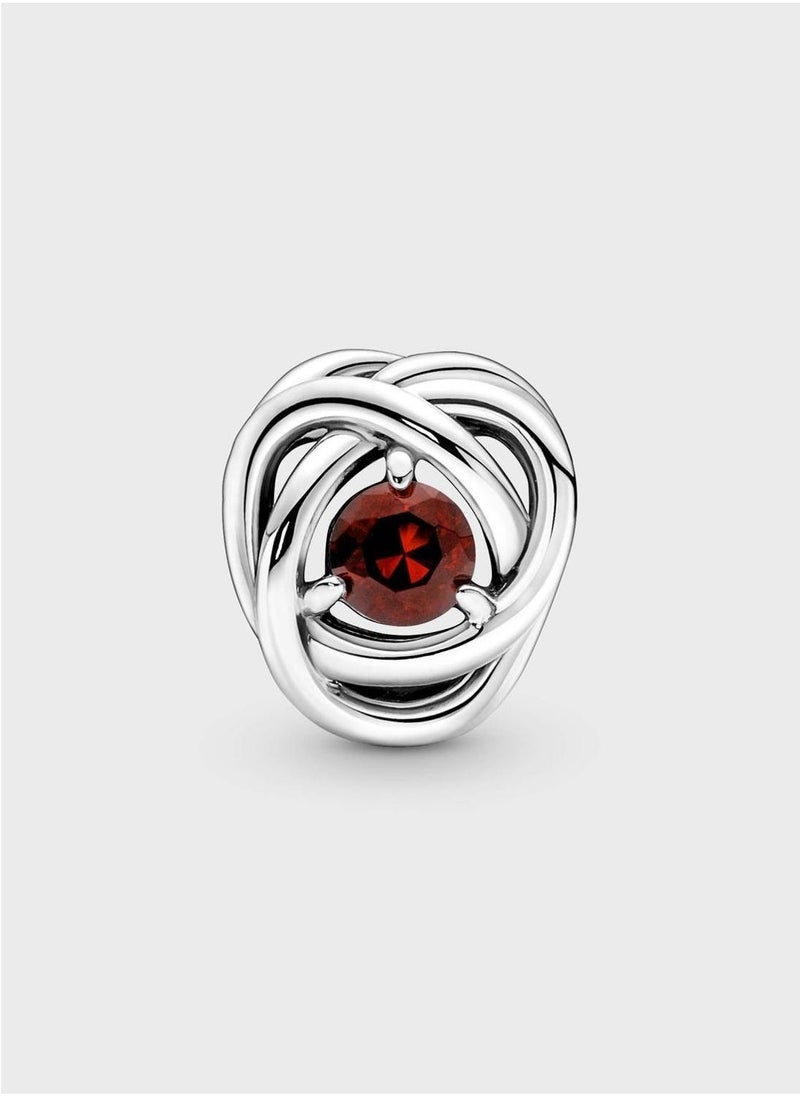 PANDORA Red Eternity Circle Charm  - Image 2