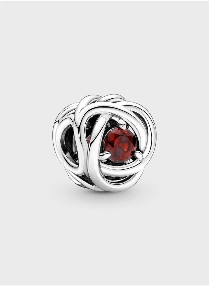 PANDORA Red Eternity Circle Charm  - Image 1