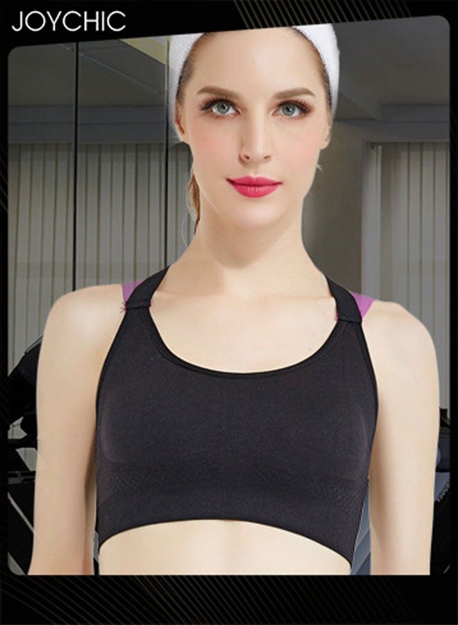 Joychic سوتيان رياضي للنساء بتصميم ظهر متقاطع بدون سلك، مضاد للصدمات وقابل للتنفس للجري واللياقة البدنية واليوغا - Image 2