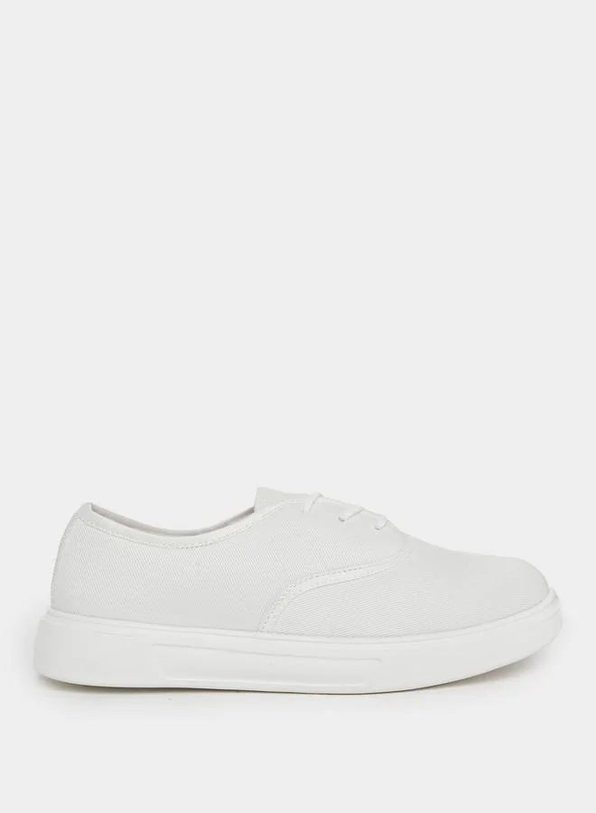 ستايلي Styli Platform Sole Lace Up Sneakers