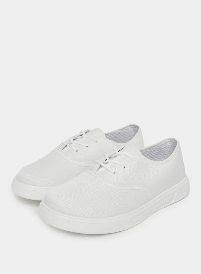 ستايلي Styli Platform Sole Lace Up Sneakers