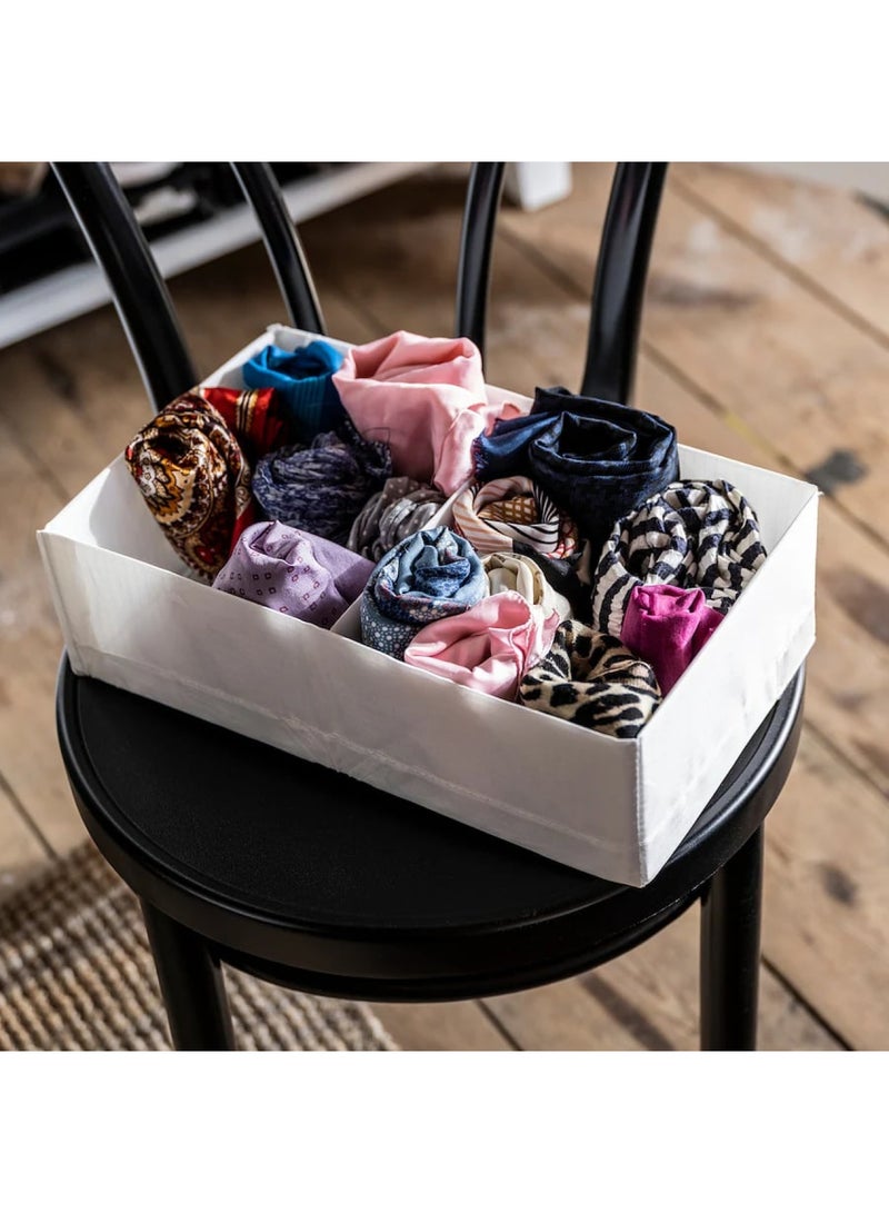 Pan Home Ease 2-compartment Foldable Storage Box 20x34x10cm - White - Image 1