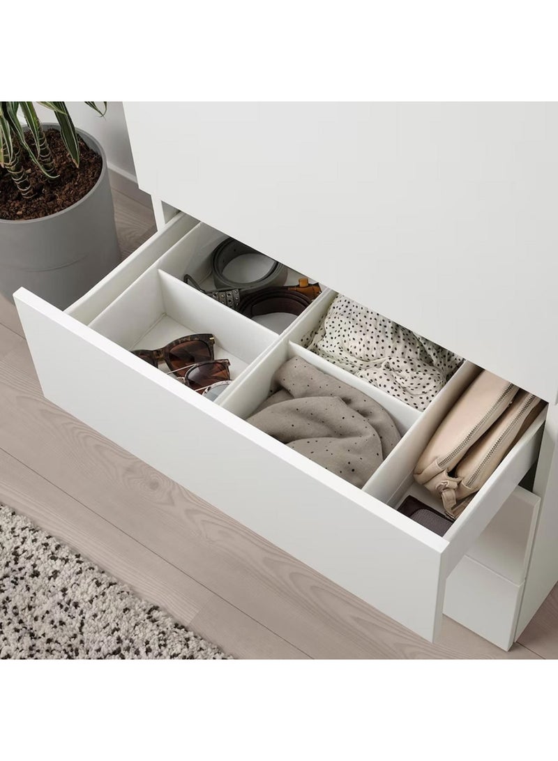 Pan Home Ease 2-compartment Foldable Storage Box 20x34x10cm - White - Image 2