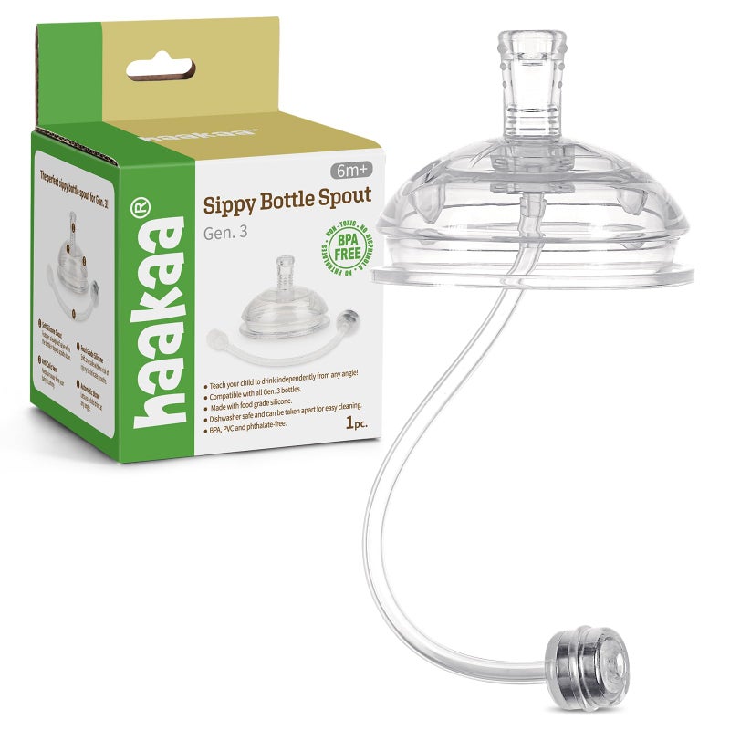 haakaa Straw Cup Weighted Straw Replacement 1pc, Use for Gen. 3 Weighted Straw Sippy Cup Baby Bottle Conversion, general, BHK077 - Image 1