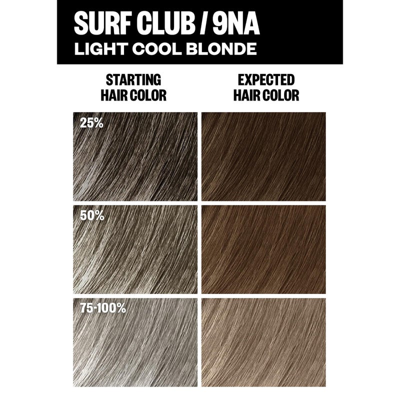 IGK Permanent Hair Color Kit | 9NA Surf Club - Light Cool Blonde | 100% Gray Color Coverage + Strengthen + Shine | Ammonia Free - Image 5