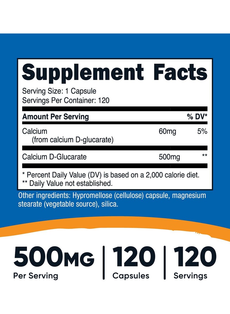 جلوكارات الكالسيوم 500 ملجم 120 كبسولة - Image 2