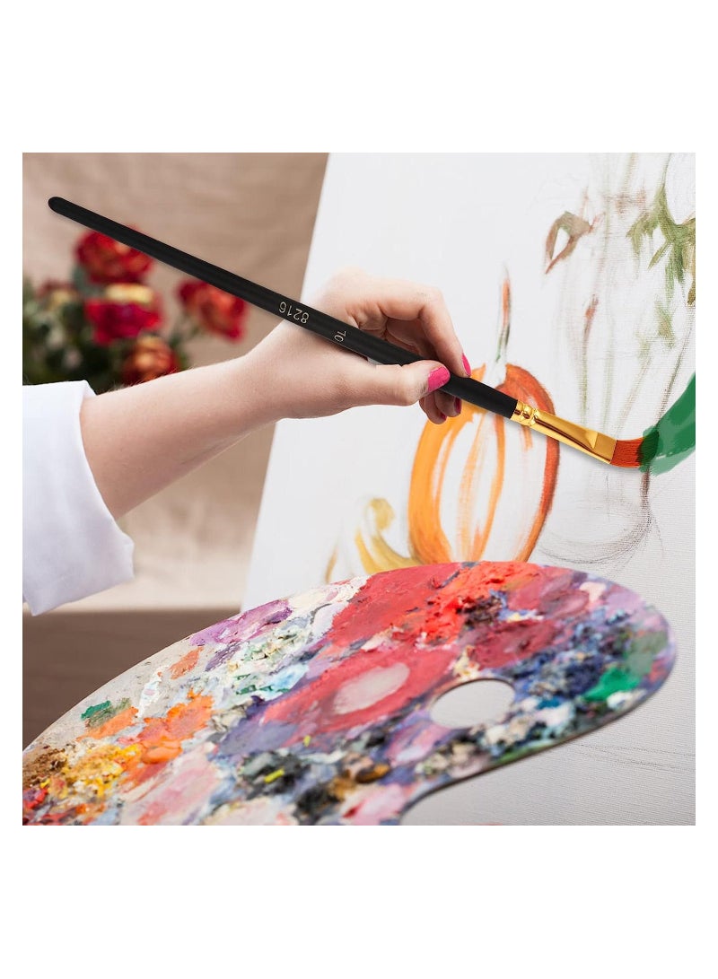 12 Pcs Nylon Paint Brush Set for Kids and Adults Perfect for Oil Watercolor and Drawing Arts Supplies  - Image 5