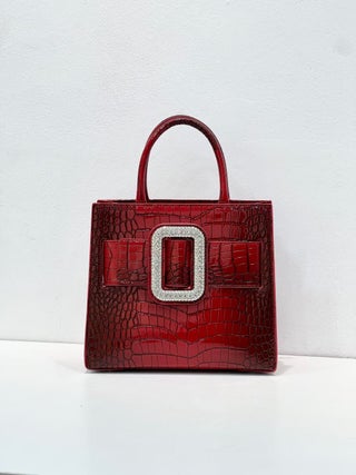 Luxury Crocodile Leather Rhinestone Bag 2024 Burgundy - pzsku/ZA38F551EE2DB26CF4EBDZ/45/1746226148/b47d3fa7-6957-4c50-9b08-bd7389b33904
