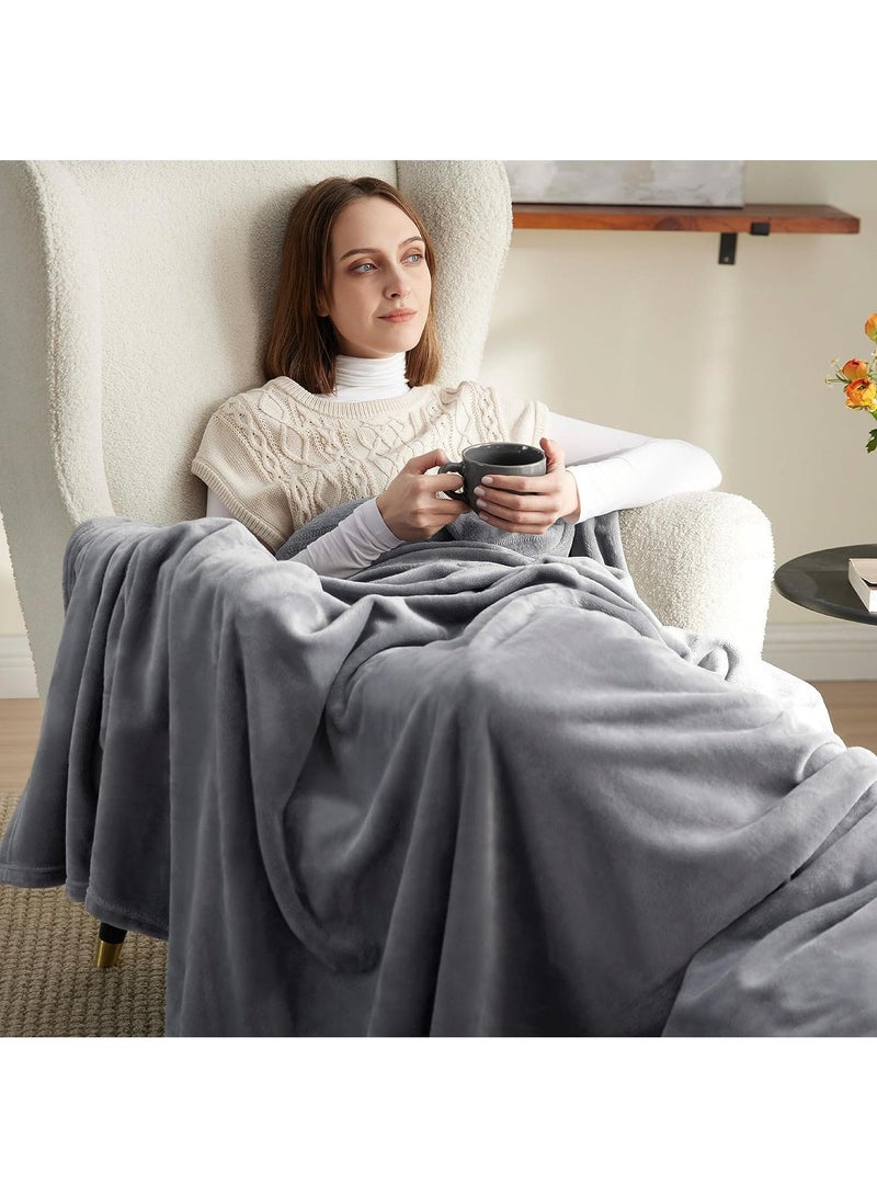 Y&D 80 x 90inch Flannel Double Layer Sofa Cover Blanket  - Image 4