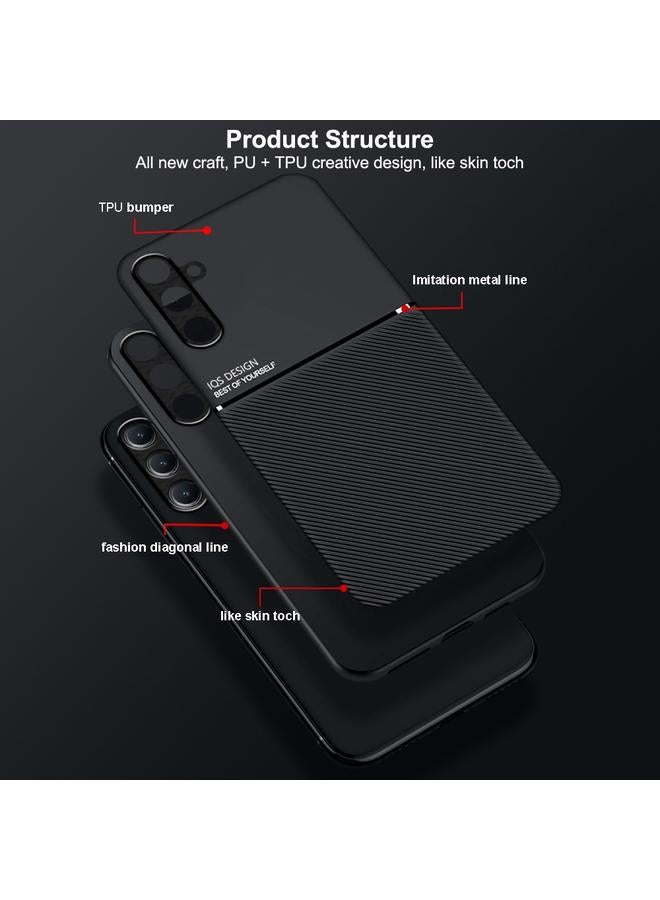 اس-توب جراب لهاتف Samsung Galaxy M55 كلاسيكي مائل من مادة البولي يوريثين الحراري والبولي يوريثين الحراري، جراب هاتف مغناطيسي مقاوم للصدمات - Image 4