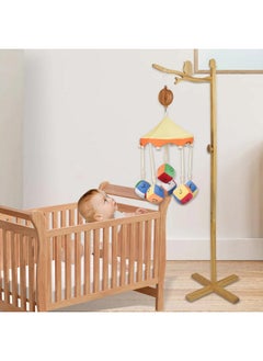 Hleeduo HLEEDUO Floor Standing Wooden Mobile for Crib Mobile Hanger，56 inches Baby Crib Mobile arm,Wooden Nursery Decor，Movable Baby Mobile Hanger with Strong Anti-Dumping Attachment  - Image 2
