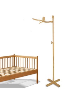 Hleeduo HLEEDUO Floor Standing Wooden Mobile for Crib Mobile Hanger，56 inches Baby Crib Mobile arm,Wooden Nursery Decor，Movable Baby Mobile Hanger with Strong Anti-Dumping Attachment  - Image 1