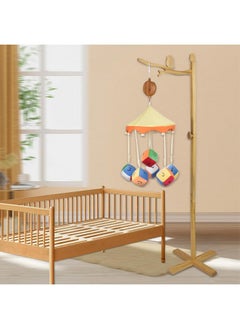 Hleeduo HLEEDUO Floor Standing Wooden Mobile for Crib Mobile Hanger，56 inches Baby Crib Mobile arm,Wooden Nursery Decor，Movable Baby Mobile Hanger with Strong Anti-Dumping Attachment  - Image 3
