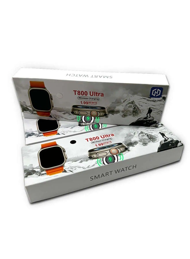 general T800 Ultra Smart Watch Fitness Tracker Waterproof Watch, Bluetooth Call Heart Rate Blood Pressure Blood Oxygen Thermometer Step Information - Image 3