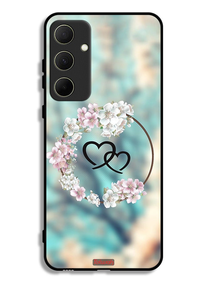 Tolwak Samsung Galaxy A35 5G Protective Case Cover Hearts In Ring Art - Image 1