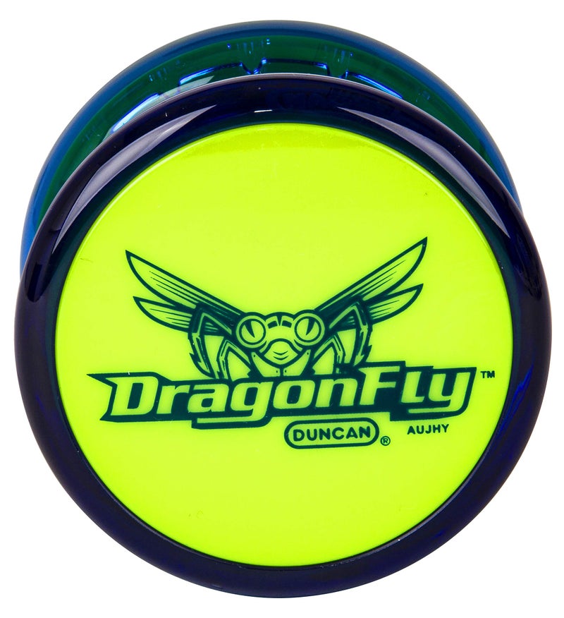 Duncan Dragonfly YoYo Blue with Green Cap Pack of 1 - Image 2