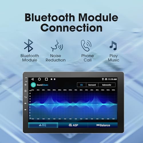 Haudio 10.1 inch Single Din Car Stereo, Rotatable Touch Screen Radio with Wireless Apple CarPlay & Android Auto, Backup Camera, Mirror Link, SWC, GPS, Voice Control, Bluetooth, WiFi - Image 5