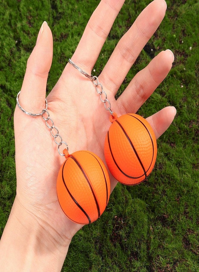 DEARIDAP 12 PCS Mini Foam Squeeze Basketball, Small Sports Stress Ball Keychains, 1.57 in Ball Keychains Bulk for Game Party Decoration Bag Gift Fillers - Image 4