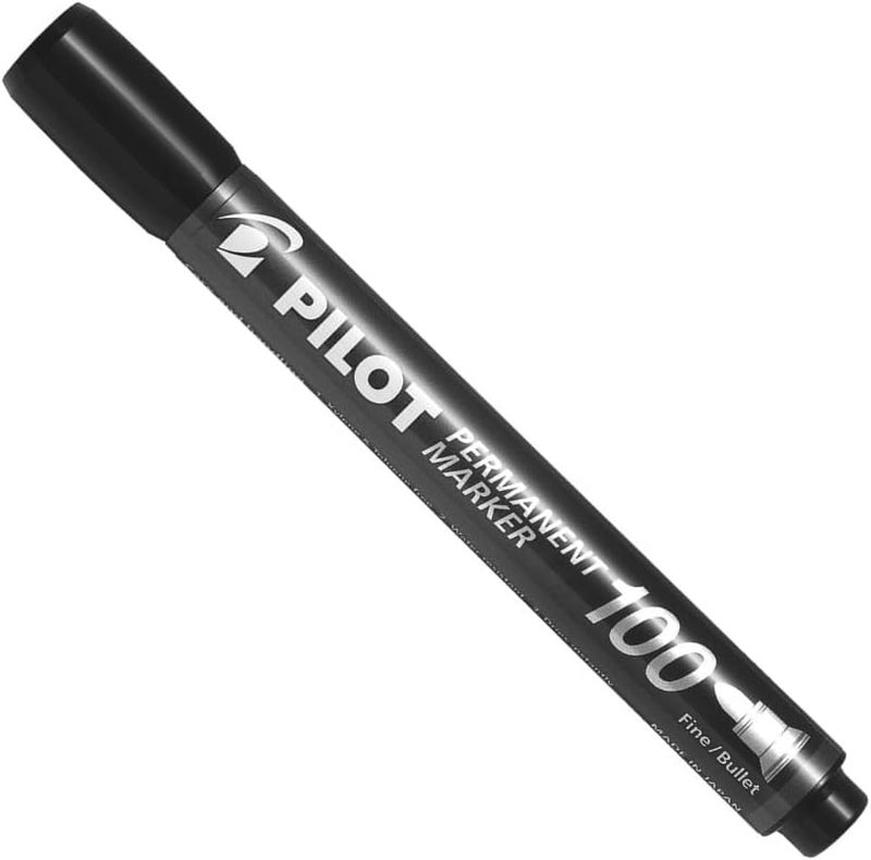 Pilot Permanent Marker 100 Fine Black - Image 2