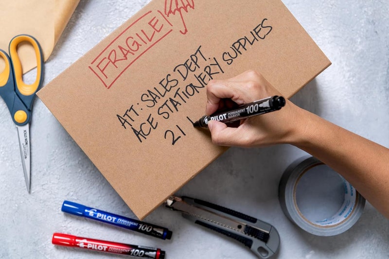 Pilot Permanent Marker 100 Fine Black - Image 3