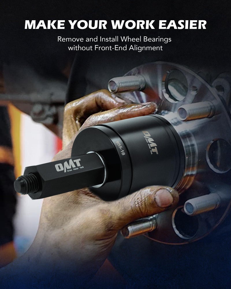 Orion Motor Tech مجموعة أدوات ضغط محامل العجلات من أوريون موتور تك لإزالة وتركيب محامل الدفع الأمامي، مجموعة أدوات سحب محامل العجلات 24 قطعة مع براغي منزلقة وأكمام عالمية وحافظة تخزين - Image 3