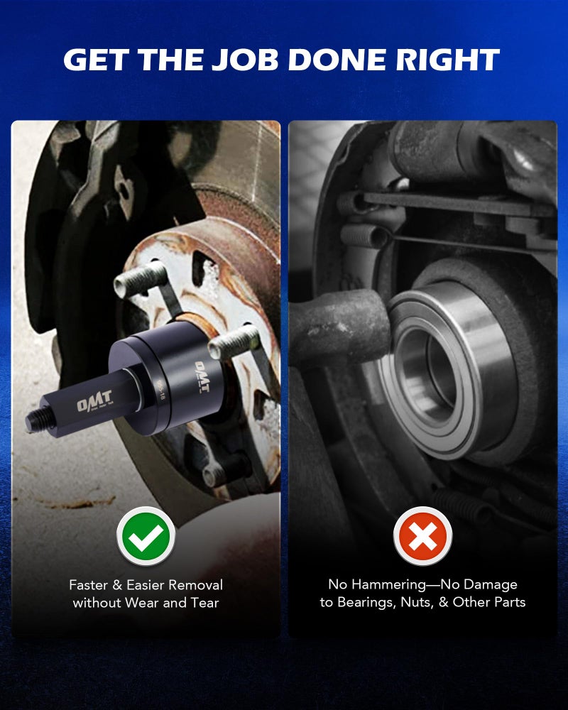 Orion Motor Tech مجموعة أدوات ضغط محامل العجلات من أوريون موتور تك لإزالة وتركيب محامل الدفع الأمامي، مجموعة أدوات سحب محامل العجلات 24 قطعة مع براغي منزلقة وأكمام عالمية وحافظة تخزين - Image 4