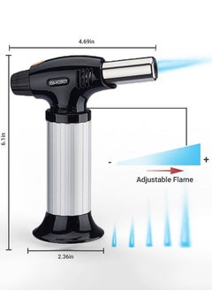 INKBIRD Butane Torch Professional Kitchen Torch Lighter With Safety Lock and Adjustable Flame Refillable Butane Torch Lighters Torch Lighters Butane for Desserts Baking BBQ  - Image 3