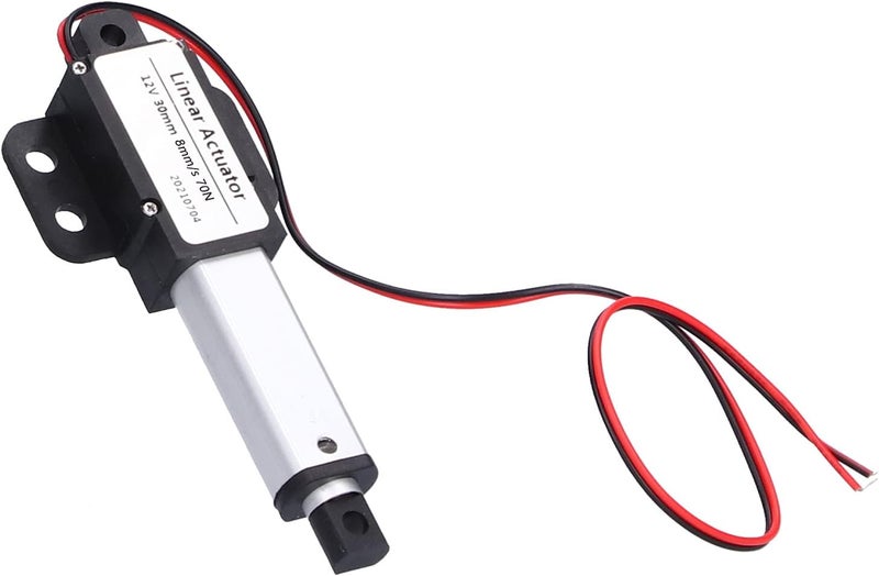 محرك خطي DC 12V بمسافة حركة 30 مم وضوضاء منخفضة ومقاومة للدائرة القصيرة، نوع T للبراغي، للحركة الخطية الكهربائية - Image 3