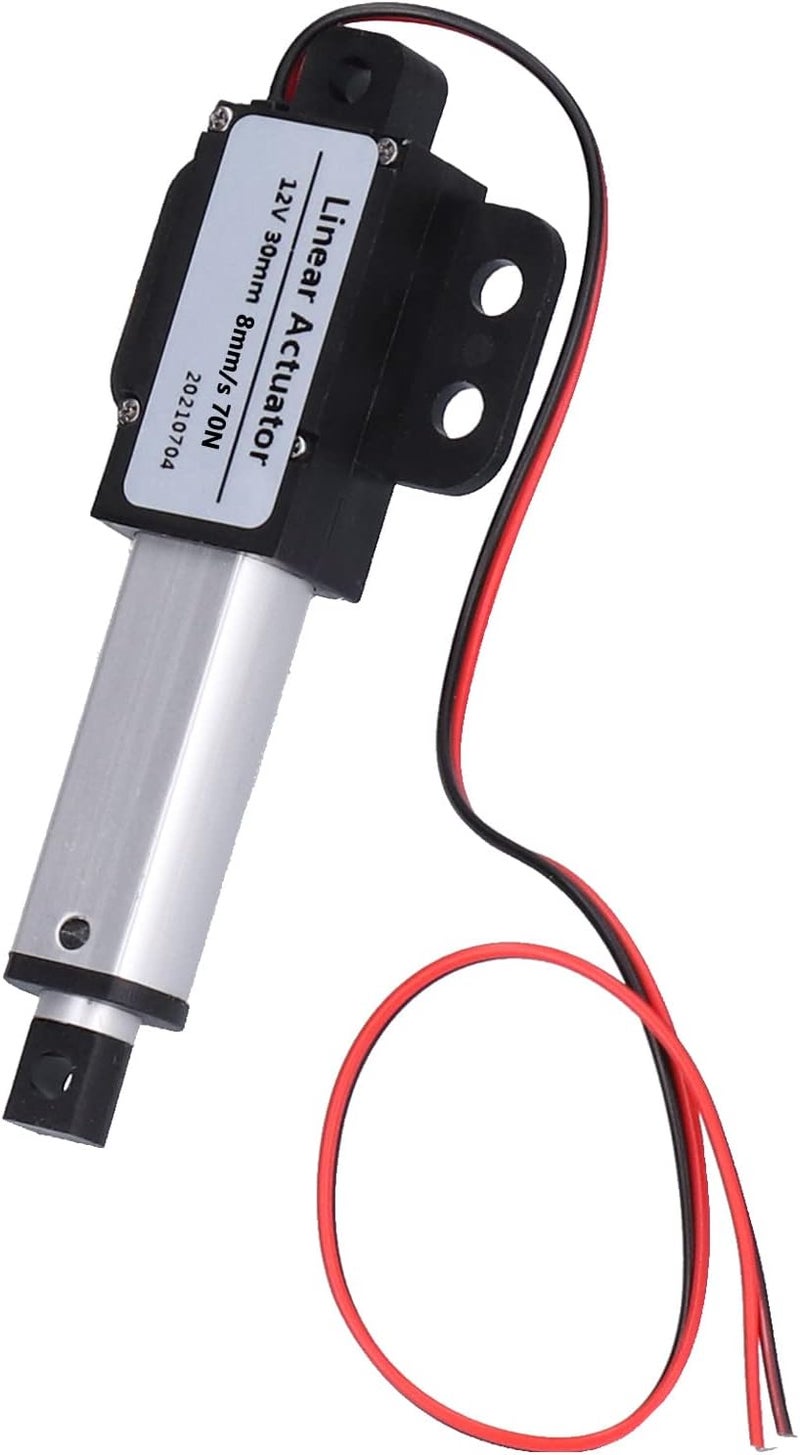 محرك خطي DC 12V بمسافة حركة 30 مم وضوضاء منخفضة ومقاومة للدائرة القصيرة، نوع T للبراغي، للحركة الخطية الكهربائية - Image 4