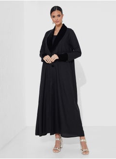 Rosette Abaya Velvet Jacket  - Image 4