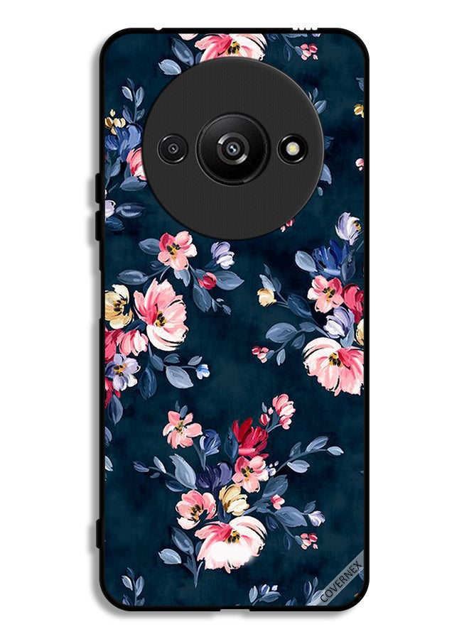 Covernex Xiaomi Redmi A3 4G Protective Case Cover Hand Painted Flowers - Image 1