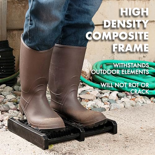 Jobsite Boot Scraper - Outdoor Shoe Scrubber Cleaner Brush - Image 3