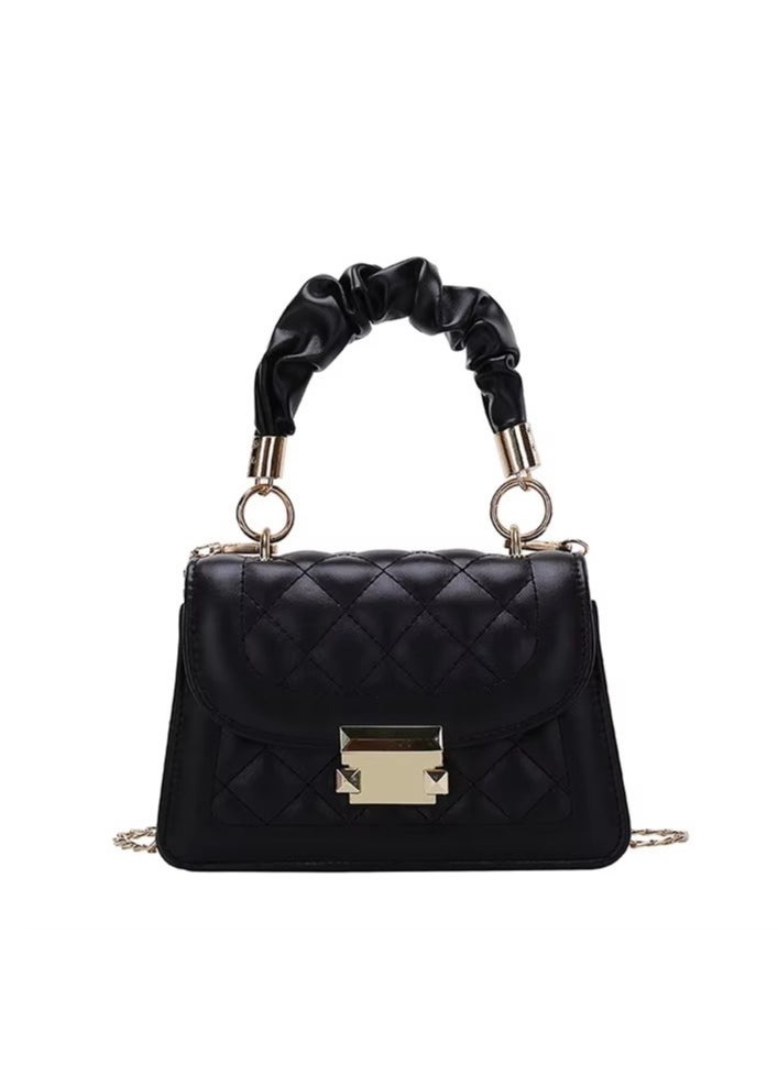 OLUDENIZ 2024 Women's Elegant Quilted Handbag - Small Square Shoulder Bag with Chain Strap  - Image 2