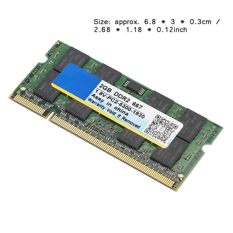 DDR2 2GB 667MHz 200-Pin ذاكرة رام للابتوب مخصصة للكمبيوتر - Image 4