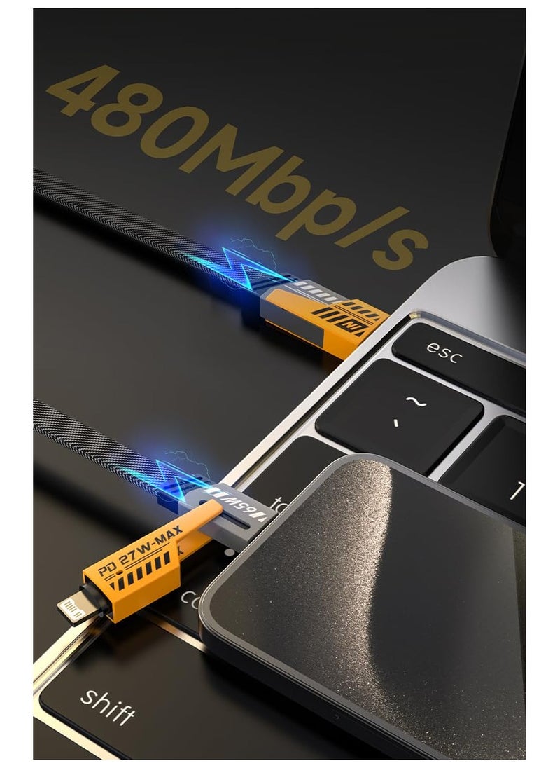 Samu 4 in 1 Fast Charging Cable Type-C Lightning Port 1m Universal Charger Cable 3A Fast Data Sync Charging  - Image 3