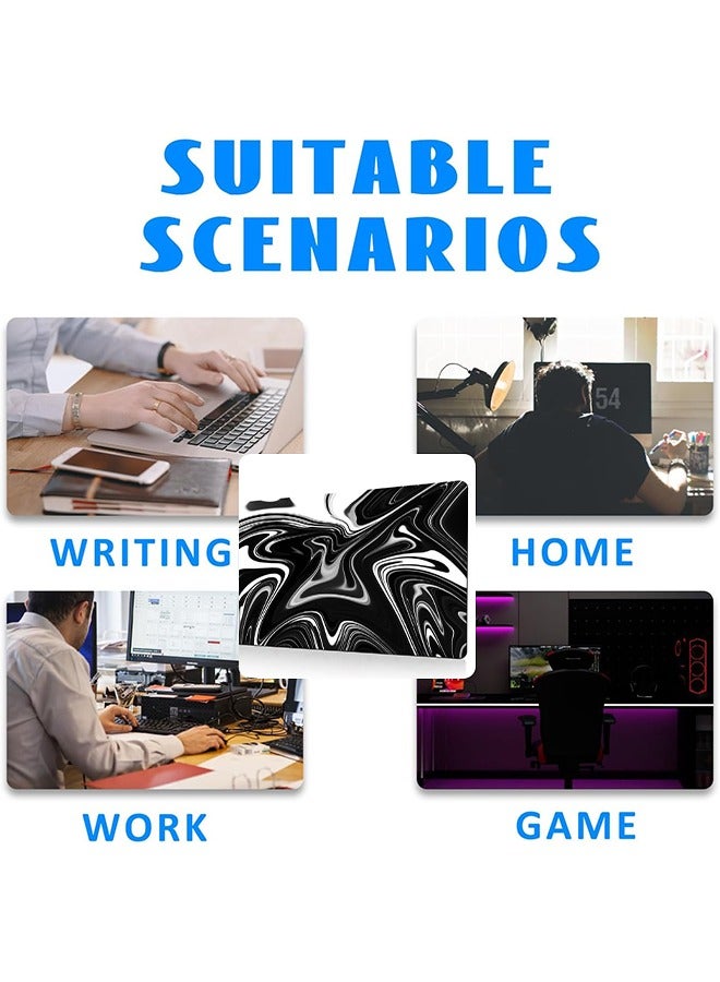 X-level Large Gaming Mousepad with Non-Slip Rubber Base and Stitched Edge Smooth Cloth Surface Long Computer Keyboard Mouse Mat for Home Office Work Desk 800*300*3MM - Image 4