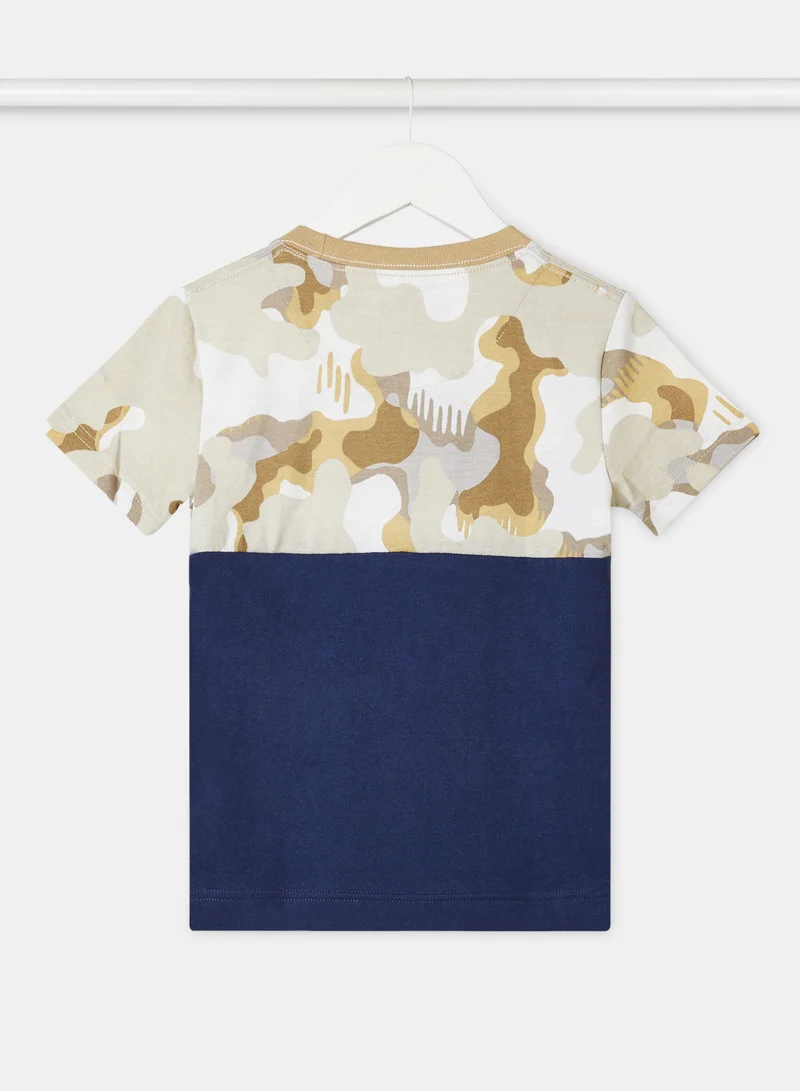 كونفرس Boys Blocked Camo T-Shirt