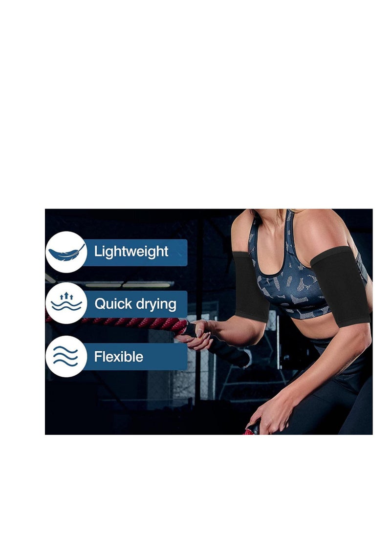 Barakah Arm Trimmer for Women & Men Sweat Arm Shaper Bands Sauna Arm Shaper Wraps Reduce Cellulite and Improve Sweating Wraps Arm Trainer for Sports Workout 2 Pack - Image 5