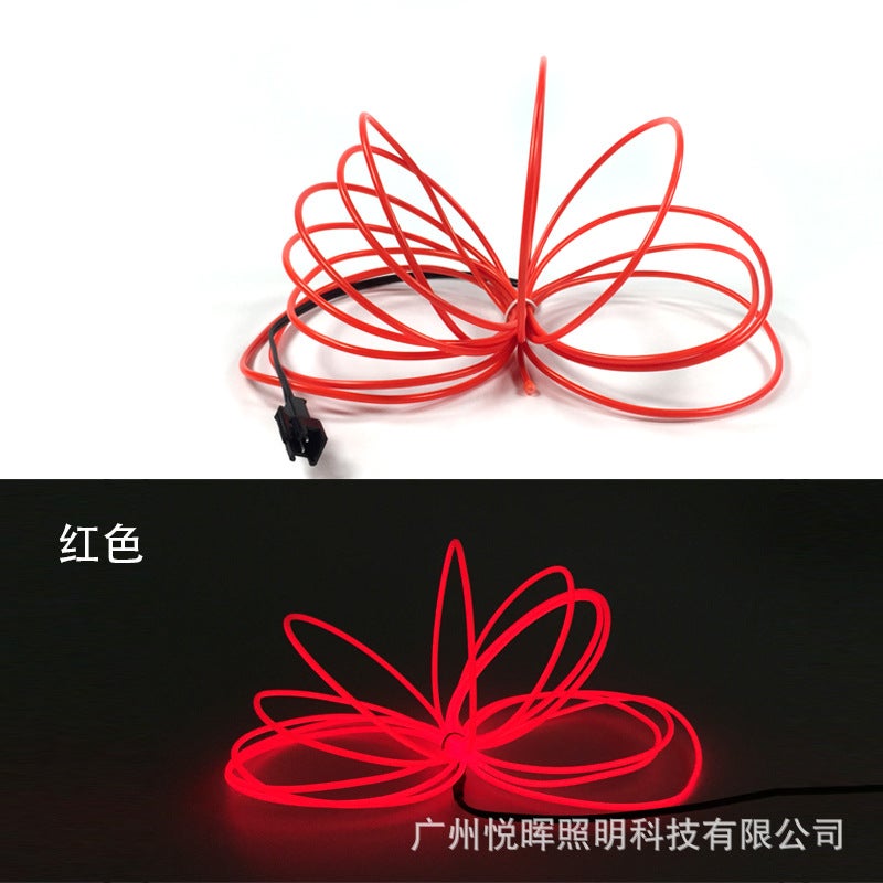 Highlight EL cold light 2.3mm Luminous Lamp Line 12V power supply decorative lamp atmosphere lamp performance decorative props - Image 1