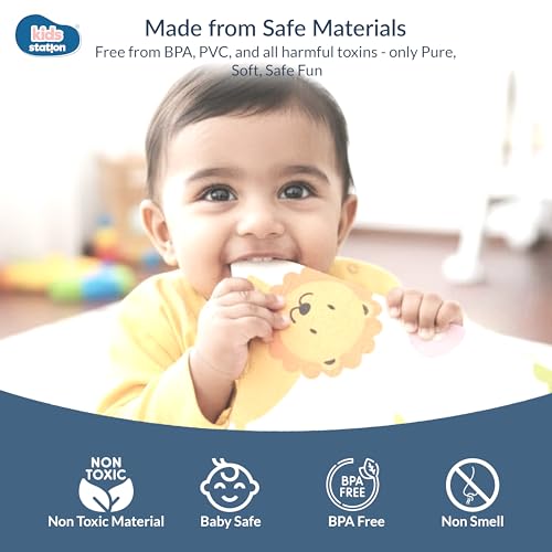 Kids Station Double-Sided Waterproof Baby Playmat – Foldable, Portable & Reversible Foam Mat for Infants, Toddlers & Kids – Soft, Non-Slip, Easy-to-Clean Baby Crawling Mat for Indoor/Outdoor Use (200×150×0.8cm, Animal 1,2,3 Count & Coin Print) - Image 4