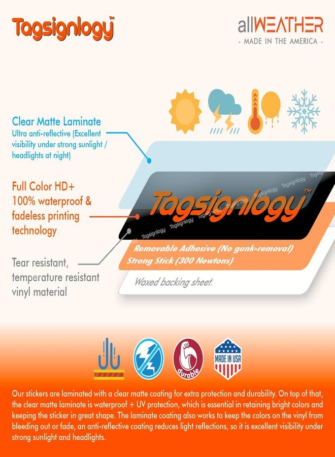 Tagsignlogy (2 pcs) (Approx. 9.25 x 2.40 inch) We Accept Credit Card & Mobile Payment Service Sign Waterproof Stickers Compatible for (Visa, MasterCard, Discover, AmEx, Apple Pay, Google Pay, Samsung Pay, Venmo) - Image 3