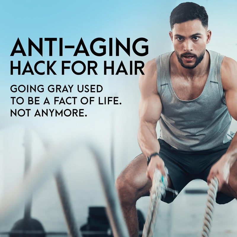 Just for Men Gray Reverse Daily Hair Serum, Gradually Reduces Gray Hair, Easy Dye-Free Serum, 6.7oz - Image 5