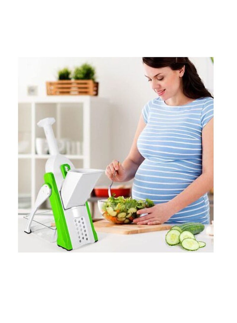 Yuwell Vegetable Cutter Multifunctional Mandoline Slicer With Stainless Steel Blades - Image 2
