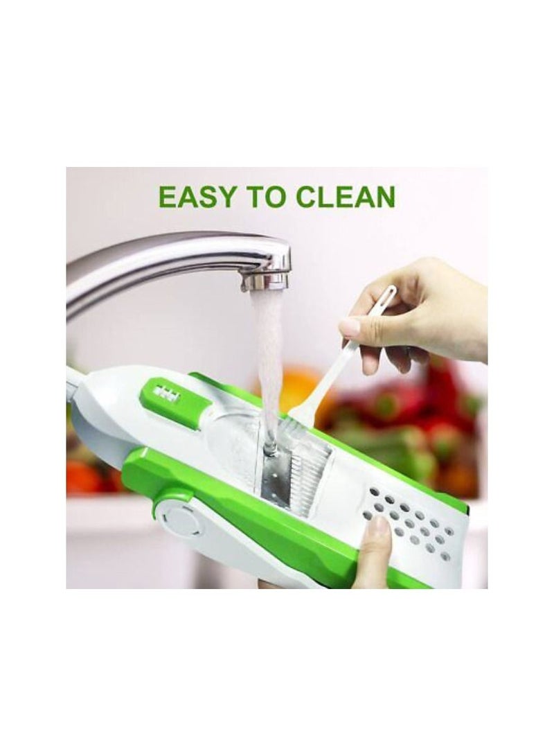 Yuwell Vegetable Cutter Multifunctional Mandoline Slicer With Stainless Steel Blades - Image 4
