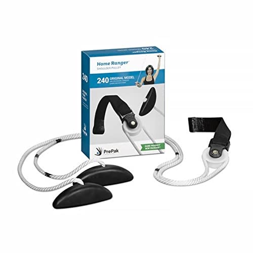 Home Ranger HomeRanger Premium Shoulder Pulley System - Original Version, Model 240 - Ergonomic Handles and Web Strap for Secure Over-The-Door or Side Attachment - Easy Set-up, Range of Motion Exercise Device - Image 1