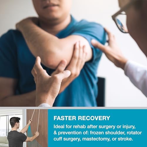 Home Ranger HomeRanger Premium Shoulder Pulley System - Original Version, Model 240 - Ergonomic Handles and Web Strap for Secure Over-The-Door or Side Attachment - Easy Set-up, Range of Motion Exercise Device - Image 5
