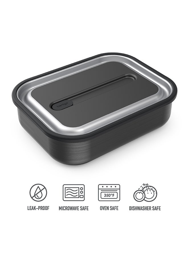 Bentgo Stainless Steel Leak Proof Lunch Box - Carbon Black  - Image 4